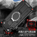 Lingsheng rotating integrated magnetic holder is suitable for iphone17pro mobile phone case armor anti-fall apple 11 cross-border
