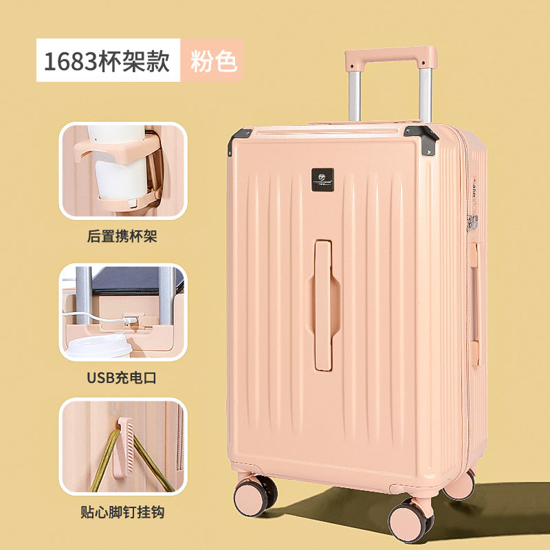 Large capacity thickened fashion luggage zipper 28 inch sports men's trolley case checked travel female silent universal wheel