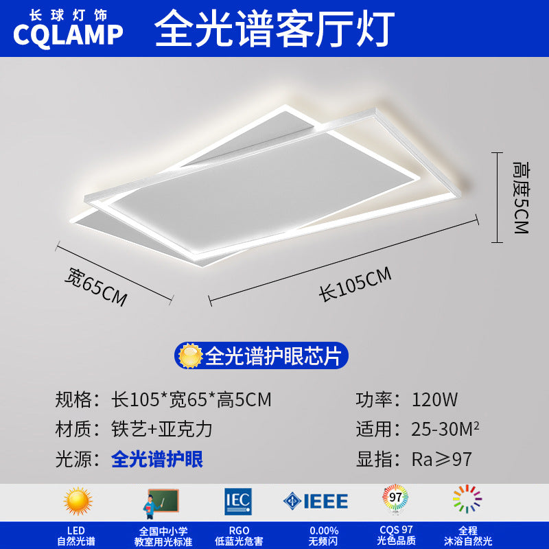 Living Room Light Main Light Minimalist Modern Simple Ceiling Light Atmospheric Zhongshan Lighting Whole House Package Combination 2025 New