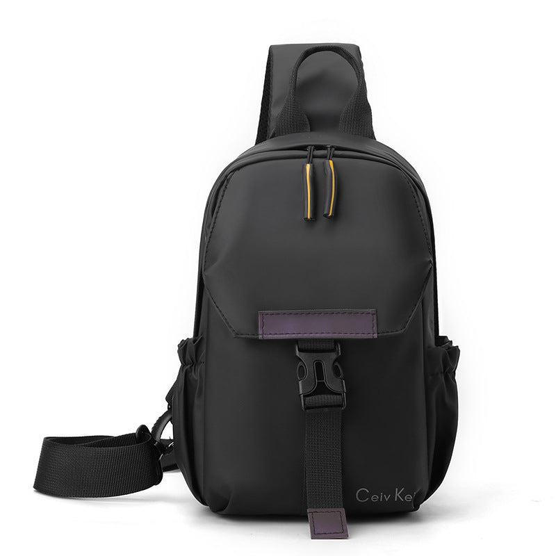 Cross-border wholesale new men's breast bag simple leisure anti-splashing multi-functional bag trendy business travel shoulder bag