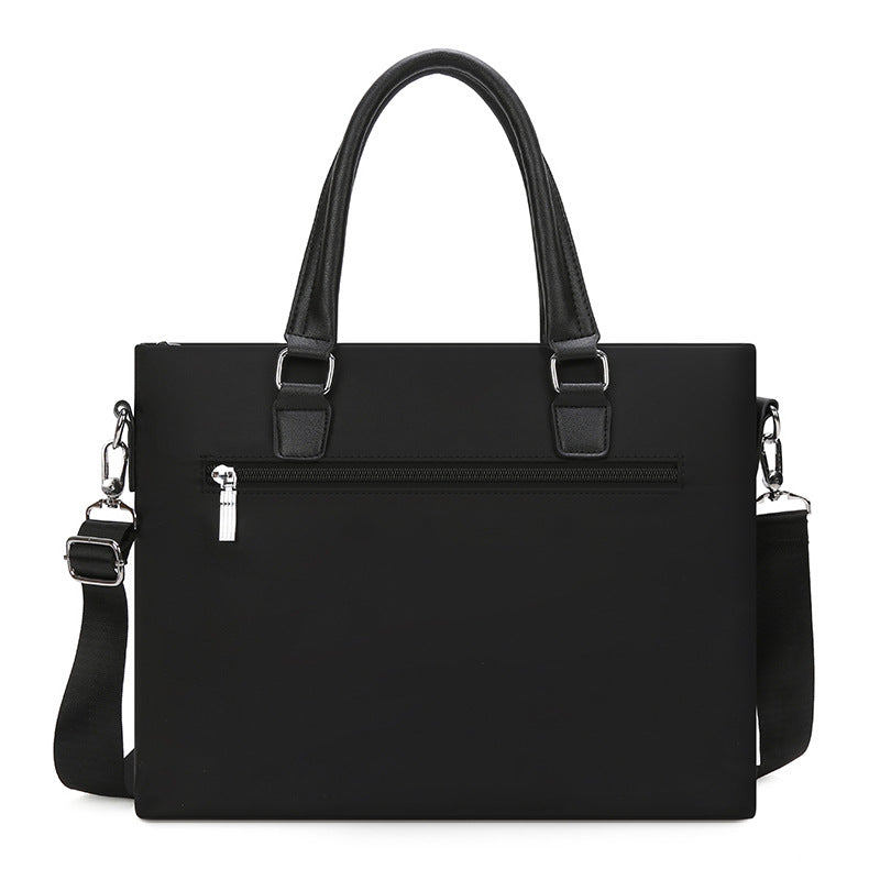 New Oxford cloth men's handbag horizontal corporate LOGO setting business briefcase business trip men's bag meeting bag