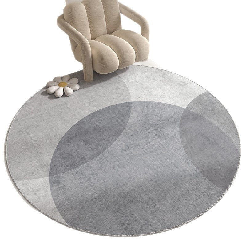 round carpet crystal velvet study computer swivel chair mat non-slip carpet floor protection mat bedroom bedside blanket