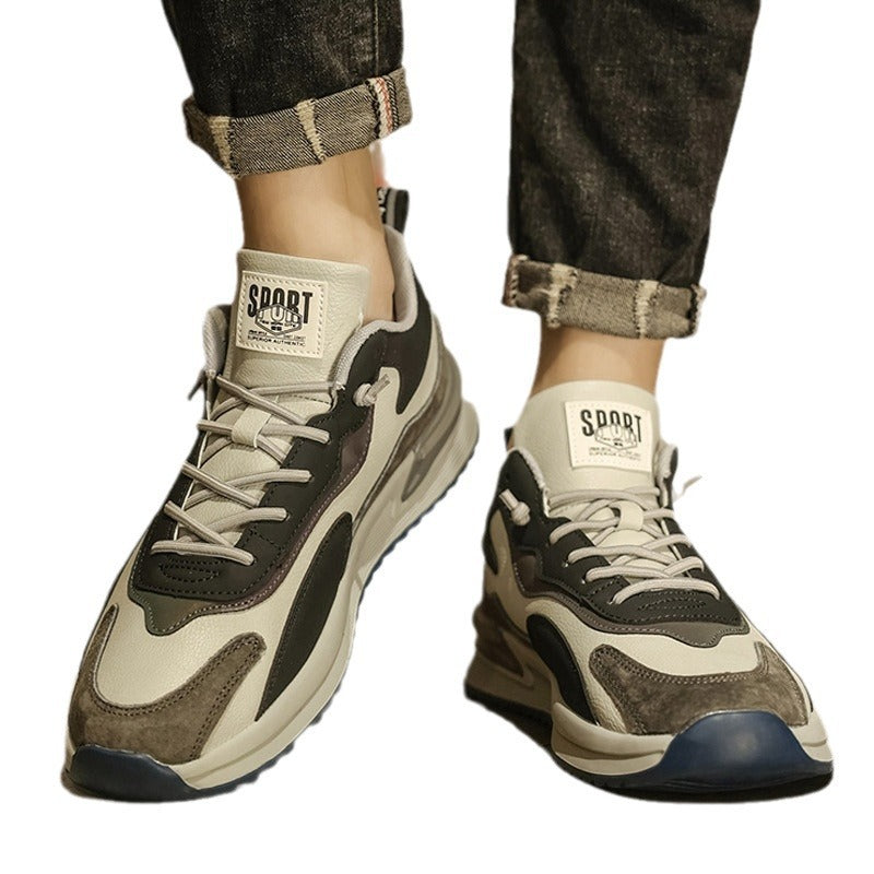 Men's travel shoes - spring 2025 new collection: retro casual running sneakers, versatile winter dad shoes, trendy footwear