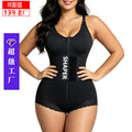 Bodyshaper leather label bag chest tight hip shaping body shaping slimming look abdominal triangle one-piece corset