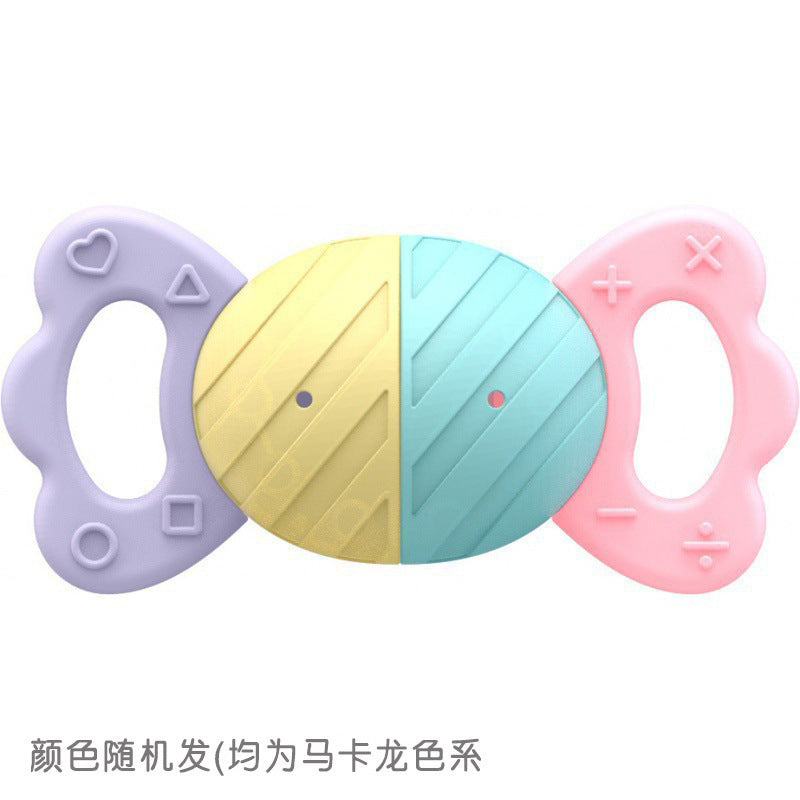 Cross-border  export newborn baby rattle soothing toy 0-1 year old tooth grinding stick boiled tooth glue manufacturer