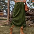 European and american clothing american cross-border foreign trade unique  new denim workwear skirt casual mid-length skirt trendy