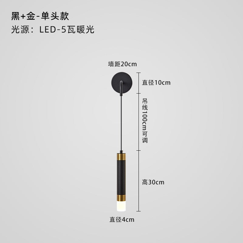 Chandelier bedside indoor bedroom lights ins Internet celebrities Nordic simple creative small personality restaurant bar lighting