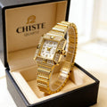 New arrival square light luxury fashion women's watch women's style ins cold wind chain diamond-encrusted student party cross-border women's watch