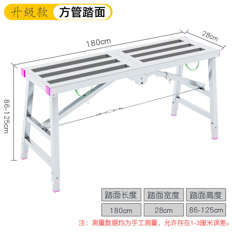 Dengyue portable folding telescopic stool single and double support scaffold hot dip galvanized folding footstool directly from the manufacturer