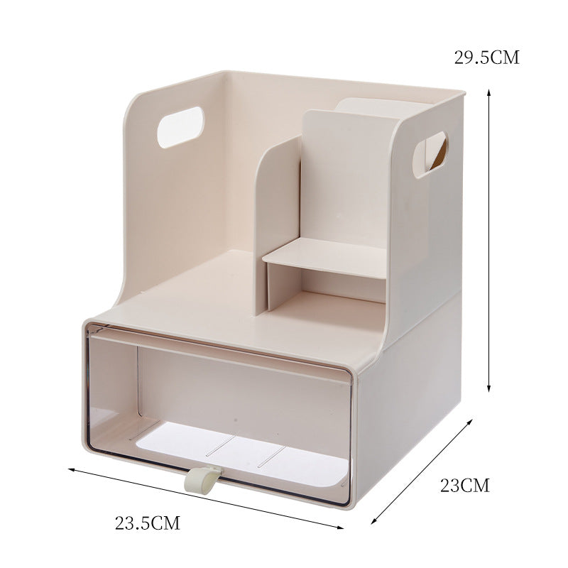 Desktop Bookshelf Storage Box Bedroom Stationery Student Oblique Pen Holder Sundries Desk Shelf Dormitory Organizer