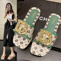 2025 new summer women's slippers - trendy soft sole sandals, casual fashion beach outdoor thick sole slippers