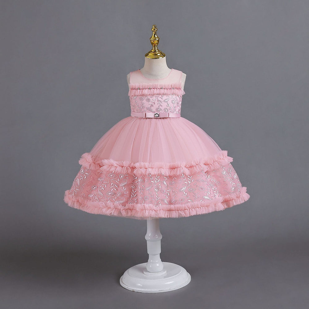 Ready-to-ship toddler tulle cake princess dress - perfect for baby girl's first birthday or special occasion