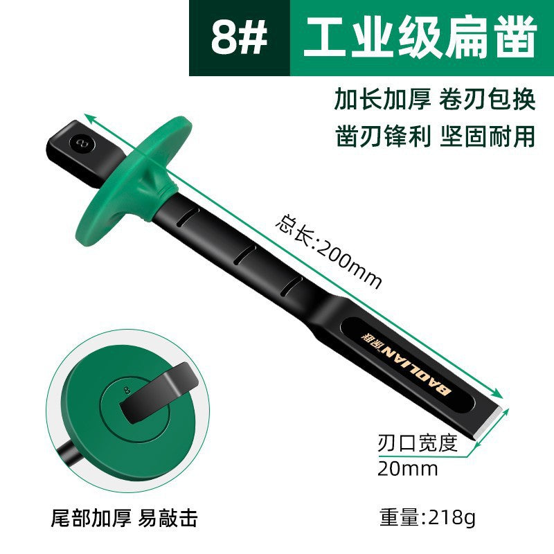 Industrial grade flat chisel chrome vanadium steel forged cement steel wall construction site brick mason tool alloy steel decoration