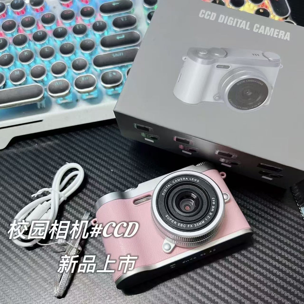 9600w pixel retro dual camera cute digital camera campus student polaroid photography can take pictures and transfer to mobile phone