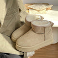 Snow boots for women 2026new arrivalwinterthick sole birkenstock cotton shoes fleece-linedthickened short boots non-slipheattechnortheast
