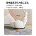 Cream style large white chair popular bedroom sofa single rocking chair lazy sofa casual modern balcony rest chair