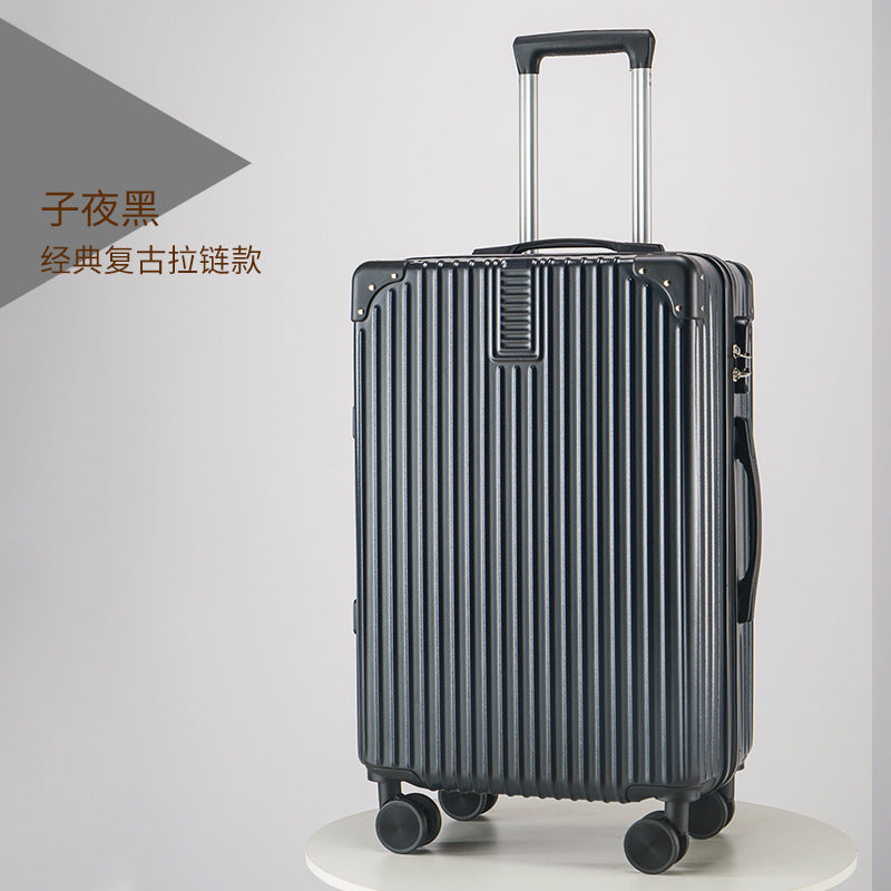 Retro suitcase large capacity high value trolley case universal wheel password case student suitcase leather case wholesale