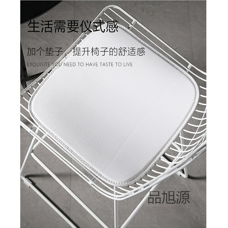 Nordic Bar Light Luxury Creative Wire Bar Chair Modern Simple Cafe Milk Tea Shop High Stool Leisure Metal Chair
