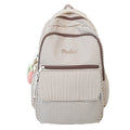 The upper body of the schoolbag is so comfortable. k-style cute style backpack comes with free pendant. large capacity for girls. wholesale. easiest for match