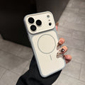 Two-tone magnetic apple 17 pro max phone case, compatible with iphone 16, integrated button protective cover, premium feel for iphone 11