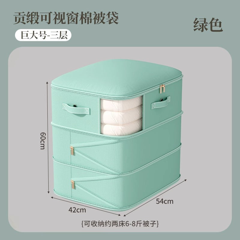 Quilt storage bag, down jacket quilt silk quilt special compression bag, winter season clothes quilt finishing bag