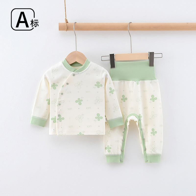 Baby autumn clothes and long pants suit cotton open crotch baby loose pajamas spring & fall clothes kids bottomintimates separates