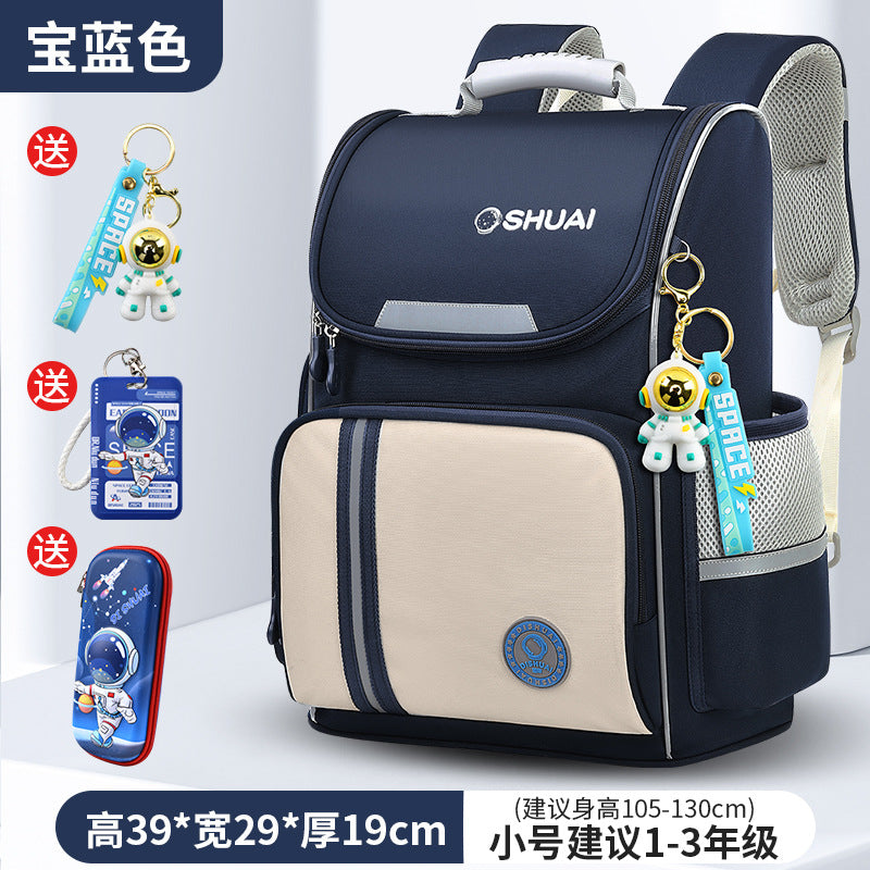 2026 new children's backpack for boys and girls, grades 1-6: large capacity, lightweight, and spine-protecting design