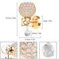 Nordic gold crystal mirror front light light luxury iron bedroom bedside wall lamp bathroom dressing table makeup hotel corridor