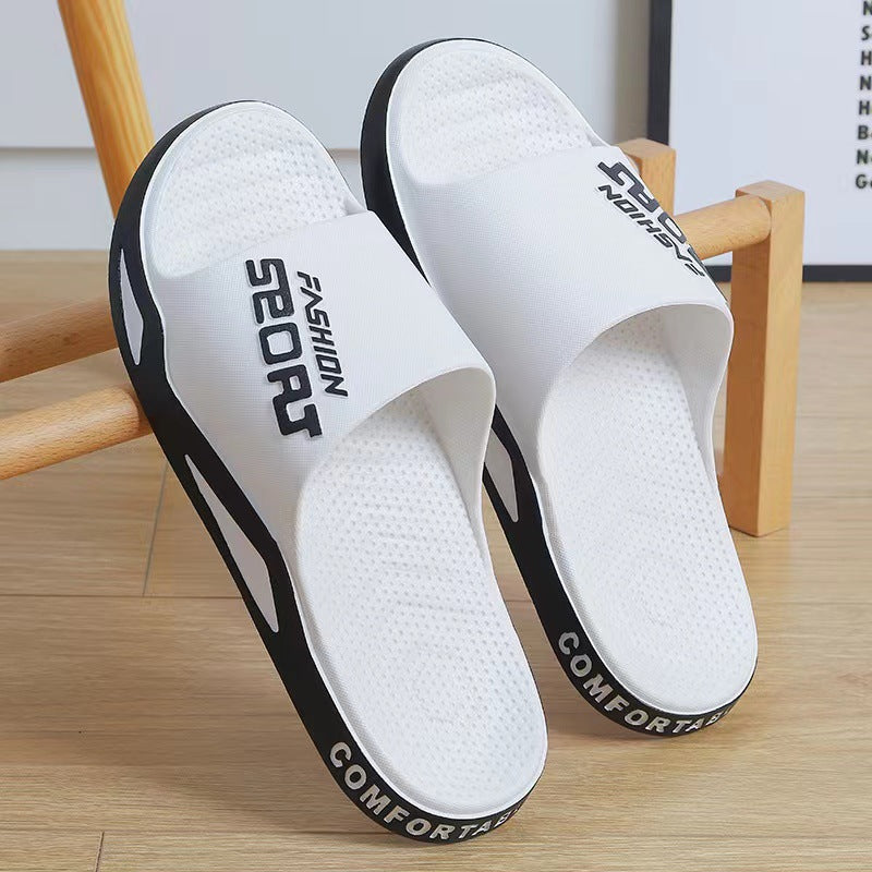 New arrivalfashion slippers men's summer breathable shit-feeling soft bottom home sandals outdoor trendy beach shoes wholesale
