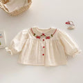Girls' chic blouse - new  spring/autumn collection - korean style strawberry top - versatile blouse - sweet and stylish