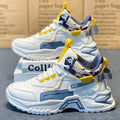 Men's new arrival: versatile athletic shoes - hidden heel, casual running, dad shoes, trendy spring/autumn 2025 thick sole