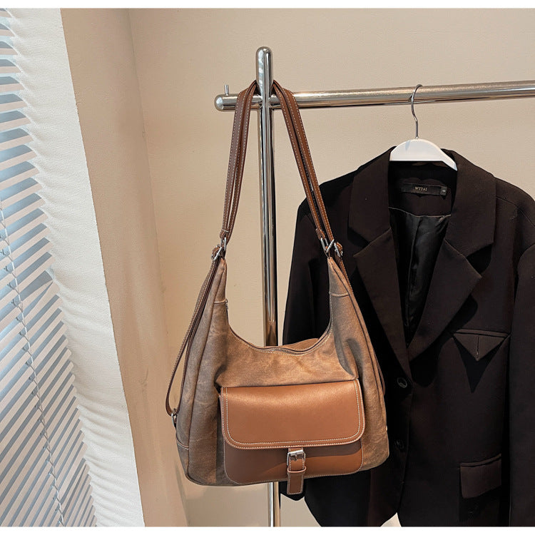 2025 new autumn/winter designer handbag - casual, versatile crossbody bag, multi-functional large capacity student backpack