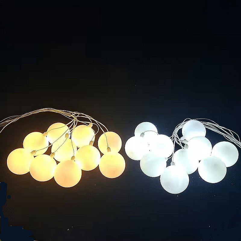 Wedding ceiling light milk white ball light string dragon ball wedding hall hotel window ceiling light string decoration props