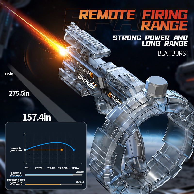 fire-breathing version of the energy-gathering ring space water gun kids water gun large-capacity fully automatic electric continuous water toy