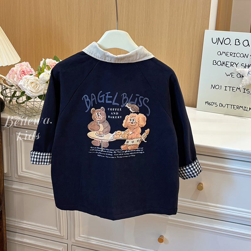New children's outerwear: versatile spring/autumn trench coats for boys and girls - korean style casual fashion for kids