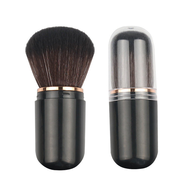 Sujilian new arrival single makeup brush retractable mini capsule brush travel portable loose powder blush makeup brush