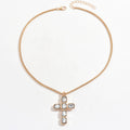 European and american cross pendant necklace wholesale - minimalist, chic, and versatile for everyday wear. perfect for work or casual outings