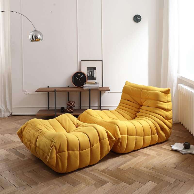 Foshan factory personalized processing casual lazy sofa caterpillar single chair balcony sofa tatami lounge chair