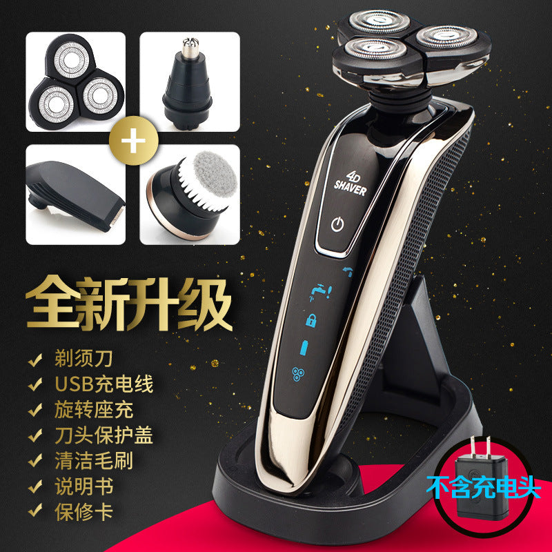 Multifunctional 4d full body washable electric shaver for men, rechargeable razor, wholesale portable
