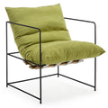 Scandinavian simple lazy sofa fabric iron single lounge chair lunch break accessible luxury reading casual chair bedroom office