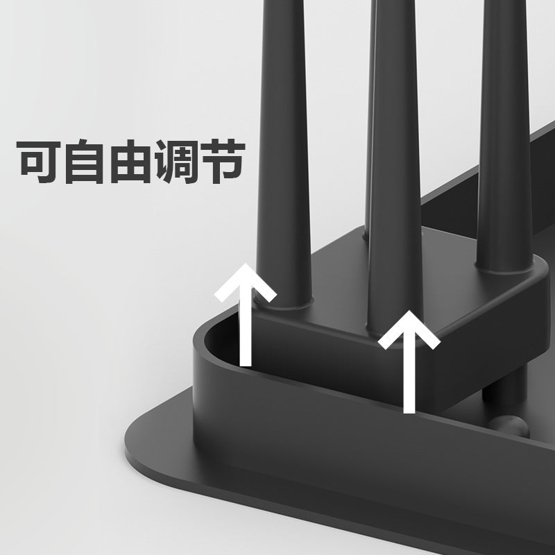 Silicone drain rack Multifunctional kitchen Household bowl rack Shelf Removable tableware storage rack