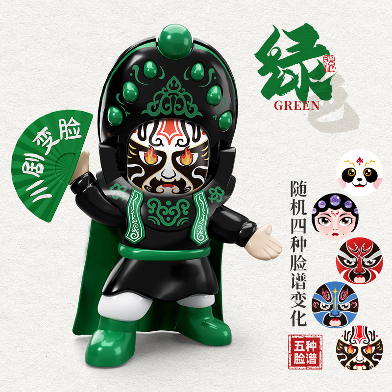 Face-changing doll, sichuan opera mask, national essence culture, chinese characteristics, kids toys, dolls, street stall wholesale, blind box, national trend