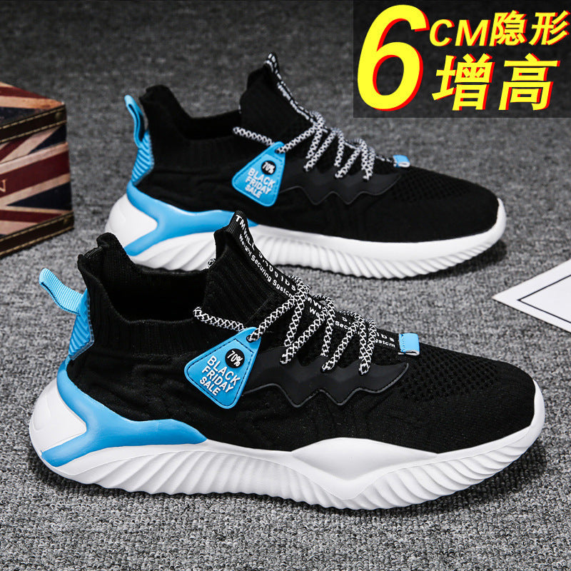 Spring breathable flyknit athletic dad shoes - versatile men's anti-odor mesh casual running sneakers - trendy yeezy style