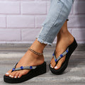 plus size slippers summer new arrival flip-flops women's outdoor casual beach shoes colorful large diamond popular flip-flops