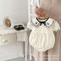 Summer lightweight bodysuit baby clothes super cute romper newborn onesie full month celebration 100-day banquet summer outfit