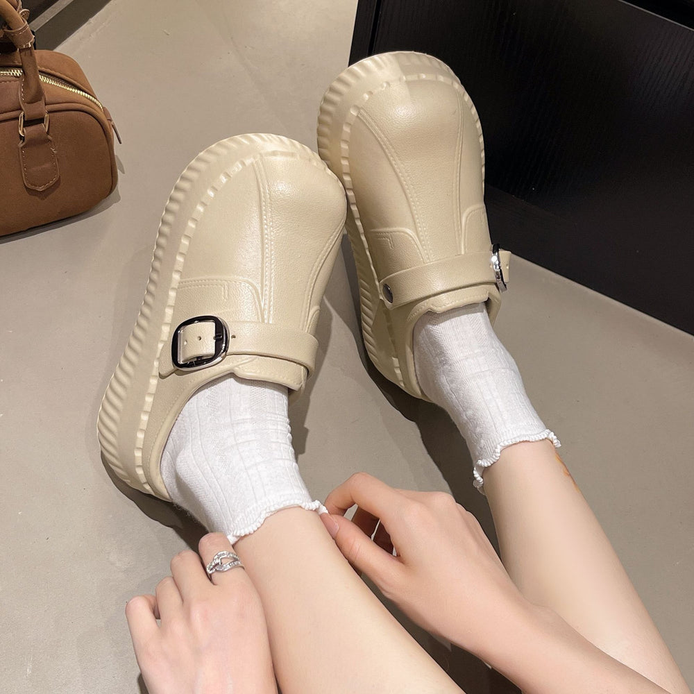 Eva slippers women's summer outwear heightened thick sole sandals casualplaid beach birkenstock shoes non-slipeasiest for match