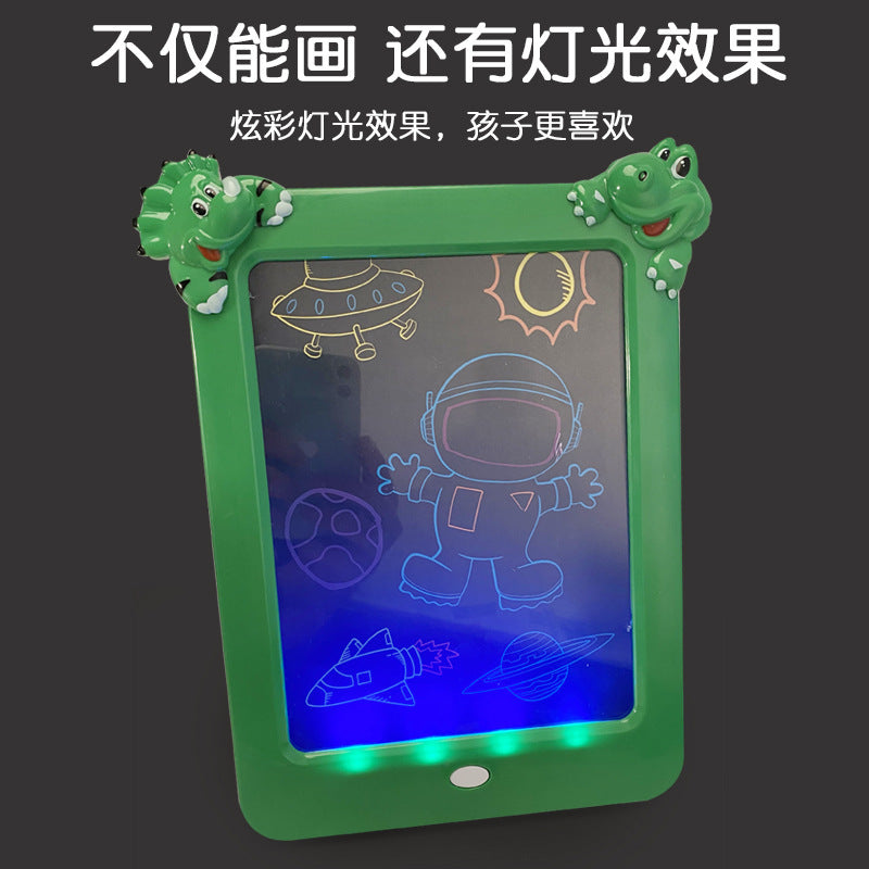 new product: dinosaur drawing board 9inch lcd light-up fun doodle kids' writing board toy - wholesale