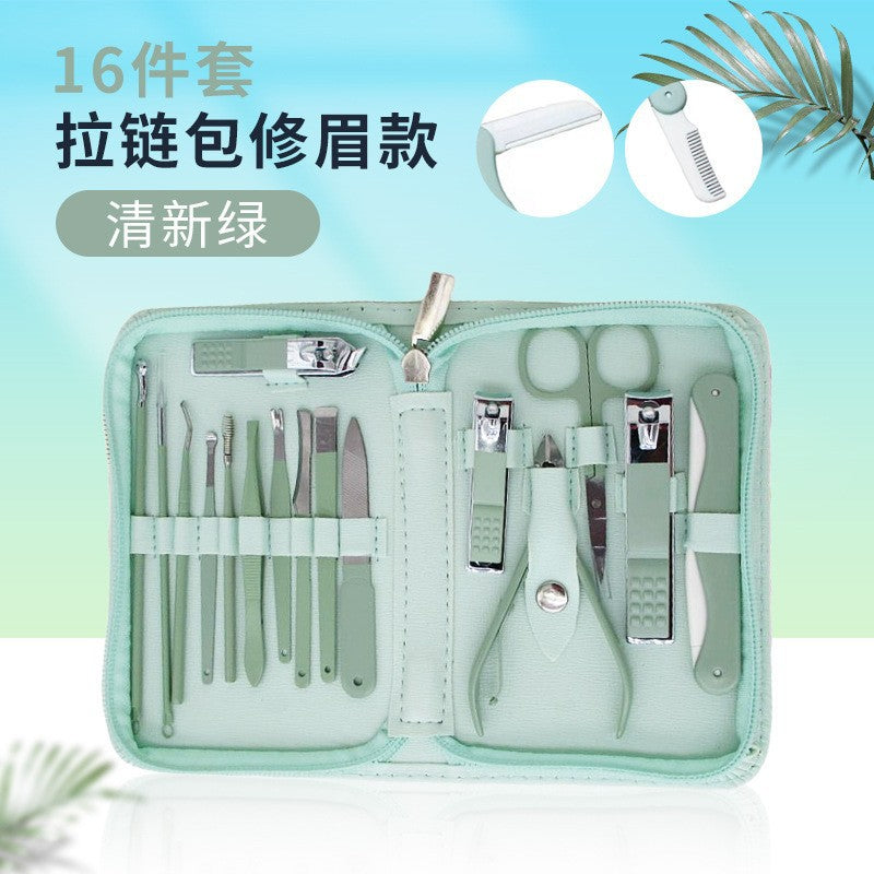 Stainless steel nail clipper set - complete manicure tool kit - nail scissors set - nail clippers - direct from manufacturer - wholesale available