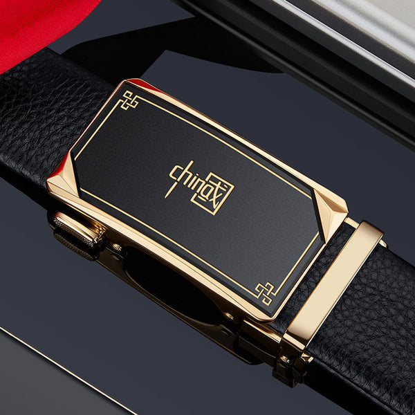 Emperor Paul Belt Men's Leather Automatic Buckle Belt Men's First Layer Cowhide Business Casual Belt Men's Wholesale