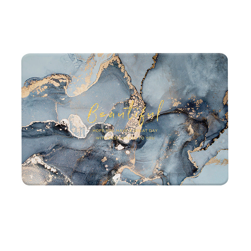 Soft diatom mud bathroom absorbent floor mat non-slip quick-drying foot mat toilet toilet door mat toilet carpet